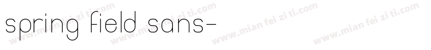 spring field sans字体转换